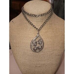 Vintage Tortolani Zodiac 24" Necklace Gemini